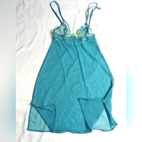 Vintage SIMONE PÉRELE sheer floral nightie size 1 France - Picture 3 of 6